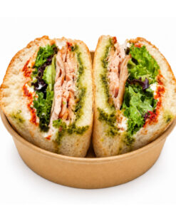 ساندویچ بوقلمون پستو رژیمی