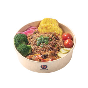 چلو رست بیف گلدن با برنج زعفرانی