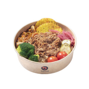 چلو رست بیف با برنج قهوه‌ای